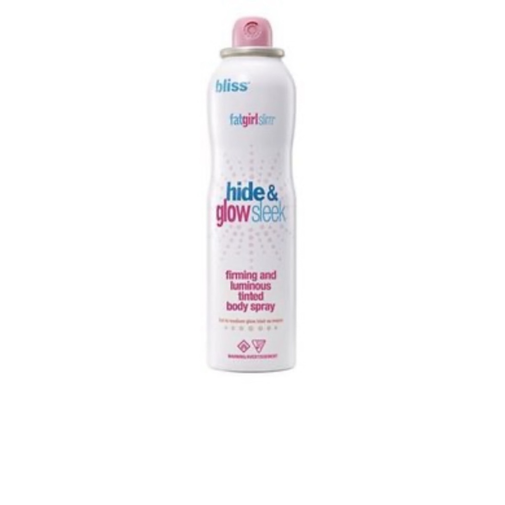 NEW Bliss Fat Girl Slim Hide & Glow Sleek Firming & Luminous Body Spray Fair-Med